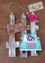 Load image into Gallery viewer, Valentines Day Interchangeable Fence File SVG, Love Farmtruck Glowforge, LuckyHeartDesignsCo
