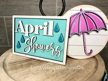Load image into Gallery viewer, Spring Quick And Easy Tiered Tray File SVG, Glowforge Tier Tray, LuckyHeartDesignsCo