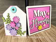 Load image into Gallery viewer, Spring Quick And Easy Tiered Tray File SVG, Glowforge Tier Tray, LuckyHeartDesignsCo