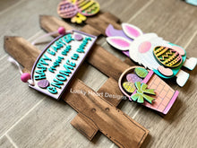 Load image into Gallery viewer, Gnome Easter Interchangeable Fence File SVG, Glowforge, LuckyHeartDesignsCo