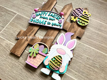 Load image into Gallery viewer, Gnome Easter Interchangeable Fence File SVG, Glowforge, LuckyHeartDesignsCo