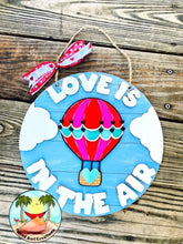 Load image into Gallery viewer, Love Air Balloon Valentine's Day Door Hanger File SVG, Glowforge, LuckyHeartDesignsCo