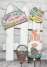 Load image into Gallery viewer, Gnome Easter Interchangeable Fence File SVG, Glowforge, LuckyHeartDesignsCo