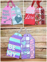 Load image into Gallery viewer, Valentine's Day Door Tag Door Hanger File SVG File, Glowforge, LuckyHeartDesignsCo