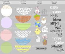 Load image into Gallery viewer, Easter Complete DIY Kit Door Hanger File SVG, Glowforge, LuckyHeartDesignsCo