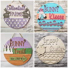 Load image into Gallery viewer, Easter Complete DIY Kit Door Hanger File SVG, Glowforge, LuckyHeartDesignsCo