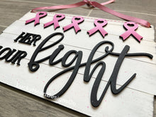 Load image into Gallery viewer, Fight Cancer Awareness Sign File SVG, Glowforge, Fundraiser, LuckyHeartDesignsCO