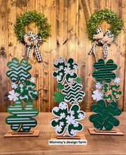 Load image into Gallery viewer, Stacking Clover St. Patrick's Day File SVG, Glowforge, LuckyHeartDesignsCo