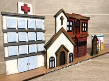 Load image into Gallery viewer, Standing Houses Add On Buildings File SVG, Glowforge, LuckyHeartDesignsCo