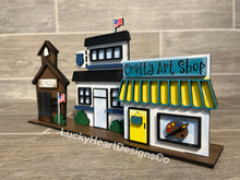 Load image into Gallery viewer, Standing Houses Add On Buildings File SVG, Glowforge, LuckyHeartDesignsCo