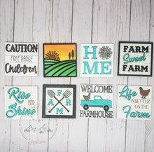 Load image into Gallery viewer, Farmhouse Leaning Ladder File SVG, Farm Tiered Tray Glowforge, LuckyHeartDesignsCo