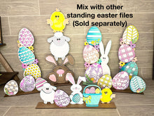 Load image into Gallery viewer, Standing Easter Friends Scene File SVG, Glowforge, LuckyHeartDesignsCo