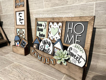 Load image into Gallery viewer, Interchangeable Window Box Leaning Insert Sign File SVG, Glowforge, LuckyHeartDesignsCo