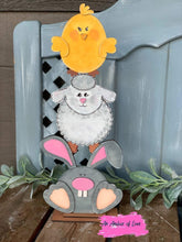 Load image into Gallery viewer, Chick Lamb Bunny Standing Easter File SVG, Glowforge, LuckyHeartDesignsCo