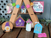 Load image into Gallery viewer, Spring Tiered Tray Digital File SVG, glowforge, Tier Tray
