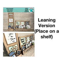 Load image into Gallery viewer, Interchangeable Window Box Leaning Insert Sign File SVG, Glowforge, LuckyHeartDesignsCo