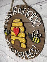 Load image into Gallery viewer, Bee Hive Door Hanger Bundle File SVG, LuckyHeartDesignsCo