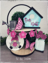 Load image into Gallery viewer, Spring Tiered Tray Digital File SVG, glowforge, Tier Tray