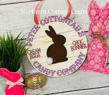 Load image into Gallery viewer, Peter Cottontail Candy Company Easter File SVG, glowforge, LuckyHeartDesignsCo
