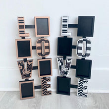 Load image into Gallery viewer, Patterned Love Wall Picture Frame Collage Two Versions,File SVG, Glowforge