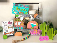Load image into Gallery viewer, Margarita Tiered Tray File SVG, Glowforge Laser, Cinco De Mayo, Taco Tier Tray, LuckyHeratDesignsCo