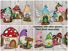 Load image into Gallery viewer, Garden Gnome Tiered Tray File SVG, Glowforge Tier Tray, LuckyHeartDesignsCo