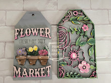 Load image into Gallery viewer, Spring Door Tag Door Hanger File SVG, Glowforge, LuckyHeartDesignsCo