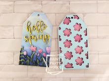 Load image into Gallery viewer, Spring Door Tag Door Hanger File SVG, Glowforge, LuckyHeartDesignsCo