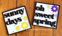 Load image into Gallery viewer, Seasonal Interchangeable Leaning Ladder Sign Bundle File SVG, Glowforge, LuckyHeartDesignsCo