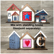 Load image into Gallery viewer, Mini Interchangeable Standing House File SVG, Glowforge Home, LuckyHeartDesignsCo