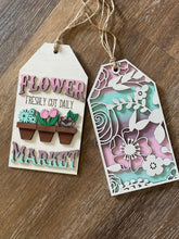Load image into Gallery viewer, Spring Door Tag Door Hanger File SVG, Glowforge, LuckyHeartDesignsCo