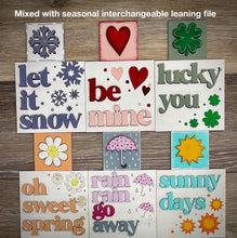 Load image into Gallery viewer, Mini Interchangeable Standing House File SVG, Glowforge Home, LuckyHeartDesignsCo