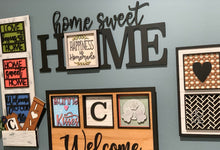 Load image into Gallery viewer, Home Wall Slide In Interchangeable File SVG, Glowforge, LuckyHeartDesignsCo