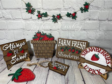 Load image into Gallery viewer, Strawberry Tiered Tray File SVG, Glowforge Tier tray