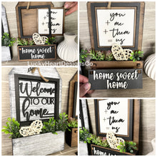 Load image into Gallery viewer, Tag Style Interchangeable Leaning Sign File SVG, Glowforge, LuckyHeartDesignsCo