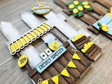 Load image into Gallery viewer, Lemon Lemonade Interchangeable Fence File SVG, Glowforge, LuckyHeartDesignsCo