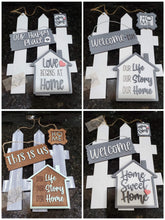 Load image into Gallery viewer, Interchangeable Fence Family Home Bundle File SVG, Glowforge, LuckyHeartDesignsCo