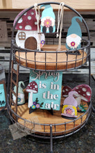 Load image into Gallery viewer, Spring Gnome Tiered Tray File SVG, Glowforge Tier Tray, LuckyHeartDesignsCo