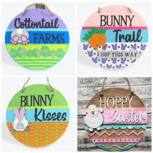 Load image into Gallery viewer, Easter Complete DIY Kit Door Hanger File SVG, Glowforge, LuckyHeartDesignsCo