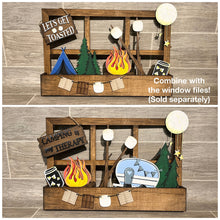 Load image into Gallery viewer, Camping Interchangeable Fence File SVG, Camper, S'Mores, Glowforge, LuckyHeartDesignsCo
