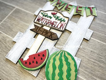 Load image into Gallery viewer, Watermelon Interchangeable Fence File SVG, Fruit Summer Glowforge, LuckyHeartDesignsCo