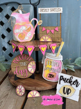 Load image into Gallery viewer, Lemon Tiered Tray File SVG, Glowforge Lemonade tier tray