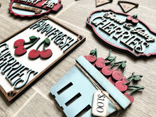 Load image into Gallery viewer, Cherry Pie Summer Tiered Tray File SVG, Fruit Tier Tray, Glowforge, LuckyHeartDesignsCo