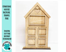 Load image into Gallery viewer, Standing House Picture Frame File SVG, Glowforge Home photo
