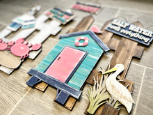 Load image into Gallery viewer, Summer Beach Crab Interchangeable Fence File SVG, LuckyHeartDesignsCo