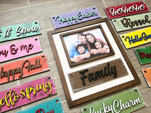 Load image into Gallery viewer, Interchangeable Picture Frame File SVG, Glowforge, Seasonal Photo