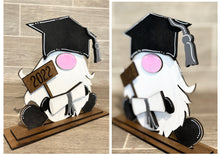 Load image into Gallery viewer, Graduation Standing Gnome File SVG, Glowforge, LuckyHeartDesignsCo