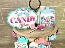 Load image into Gallery viewer, Candy Shop Tiered Tray File SVG, Glowforge tier tray, LuckyHeartDesignsCo