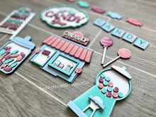 Load image into Gallery viewer, Candy Shop Tiered Tray File SVG, Glowforge tier tray, LuckyHeartDesignsCo