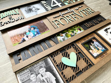 Load image into Gallery viewer, Wall Collage Slide In Interchangeable Sign File SVG, Leaning Sign Glowforge, LuckyHeartDesignsCo